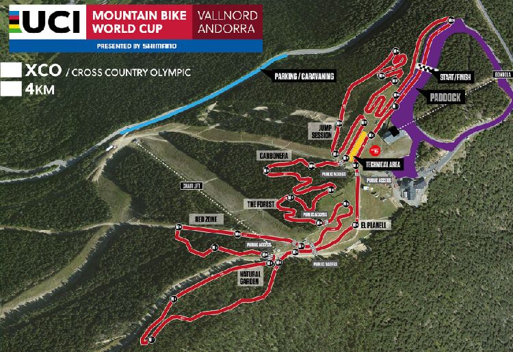 Coppa del Mondo mountain bike Vallnord, il percorso