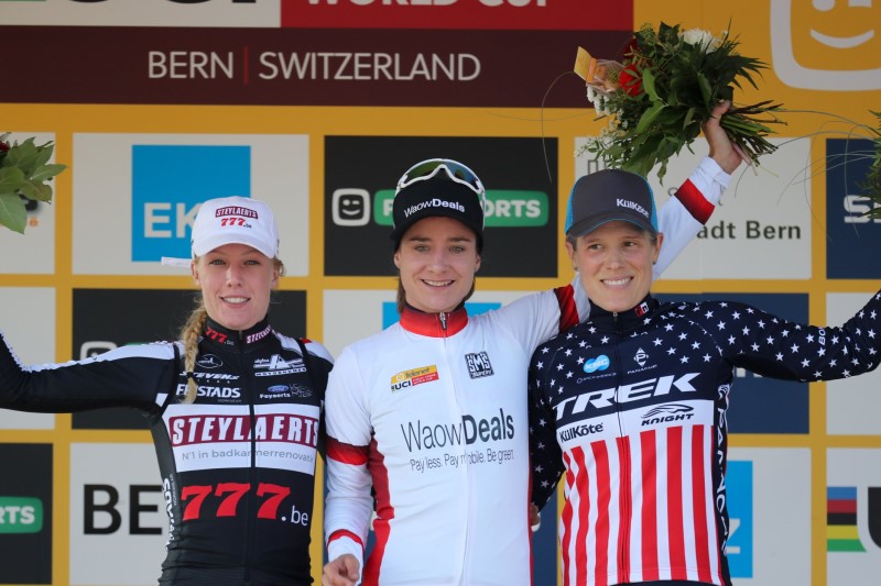 Berna, Coppa del Mondo di ciclo cross, podio femminile