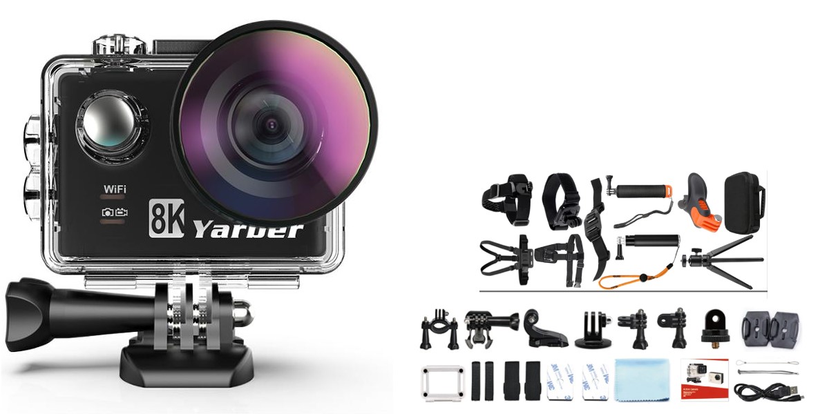 Yarber action camera MTB con 8K