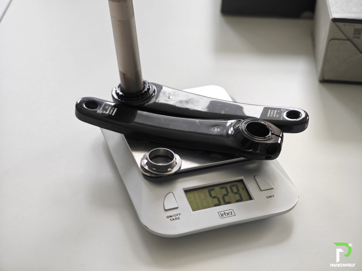 Peso guarnitura completa Shimano XTR M9200