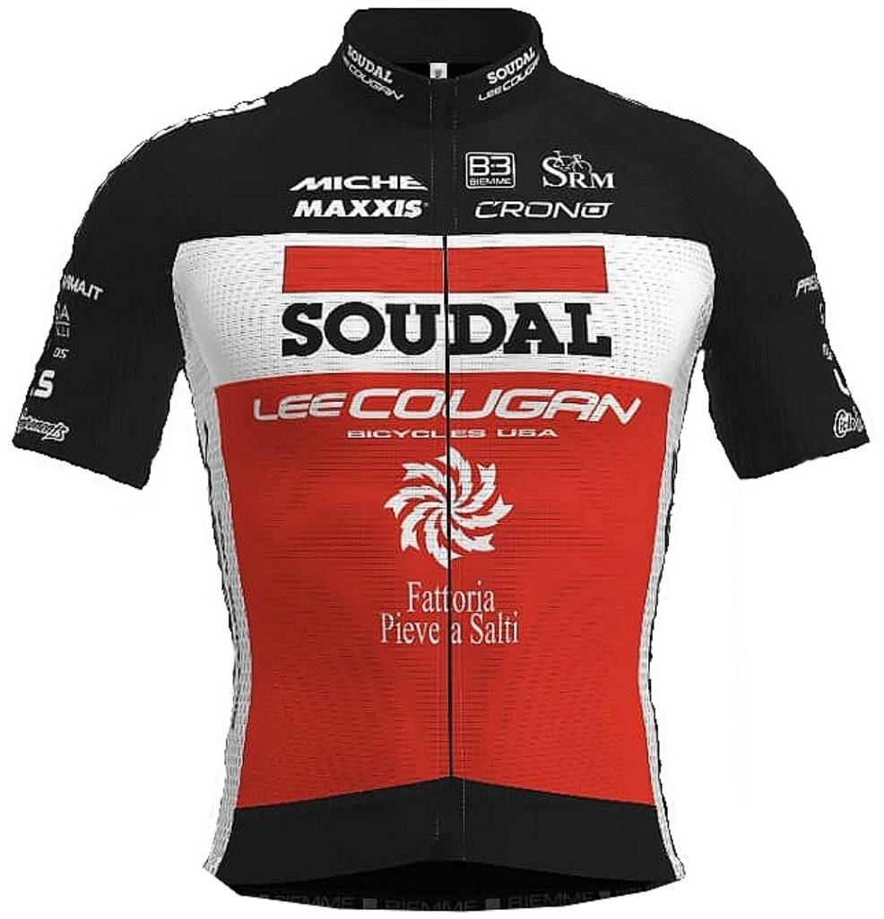 La nuova jersey di Soudal-Lee Cougan Racing Team 2020, sempre realizzata da Biemme Sport