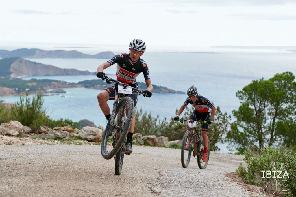 Tony Longo e Aleksei Medvedev nell'ultima tappa della Vuelta a Ibiza che hanno concluso in sesta posizione