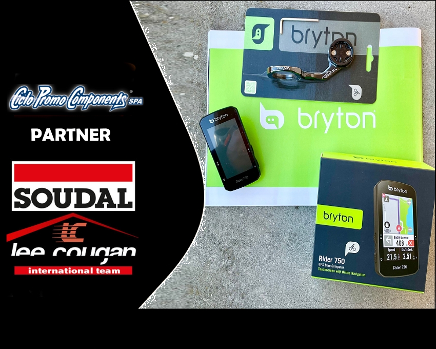 Bryton Rider 750 è il ciclocomputer gps di Soudal-Lee Cougan
