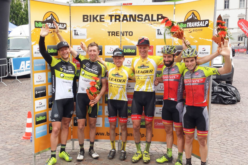 Bike Transalp arrivo a Trento
