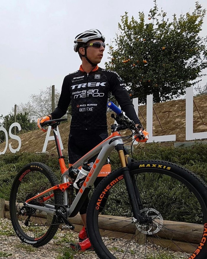 Damiano Ferraro all'Andalucia Bike Race