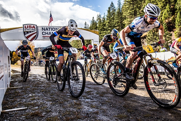 Una delle partenze degli USA Cycling Collegiate 2017 